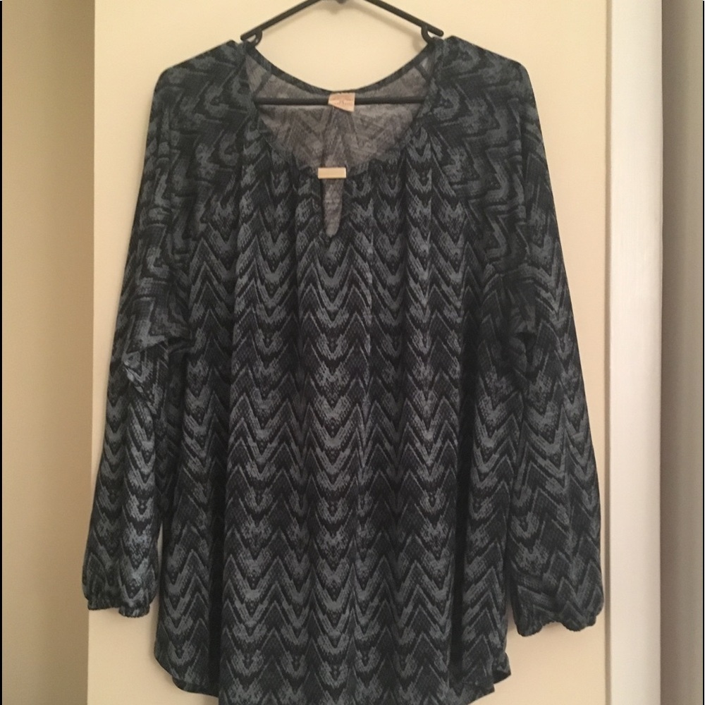 Blue blouse size 3x